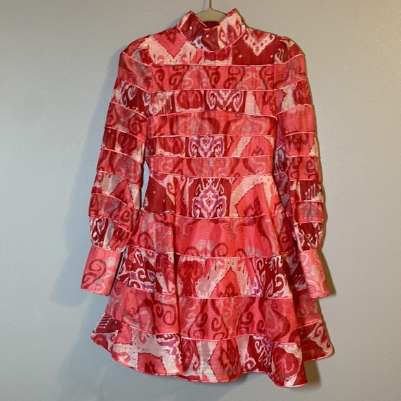 Lilly’s Kloset Dresses & Skirts - Lilly’s Kloset Red Geometric Dress Size S